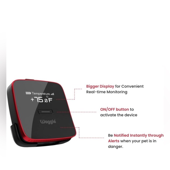 Waggle Dog Cat Wireless pet monitor GPS Verizon Alerts temp humidity geofence - Picture 5 of 10
